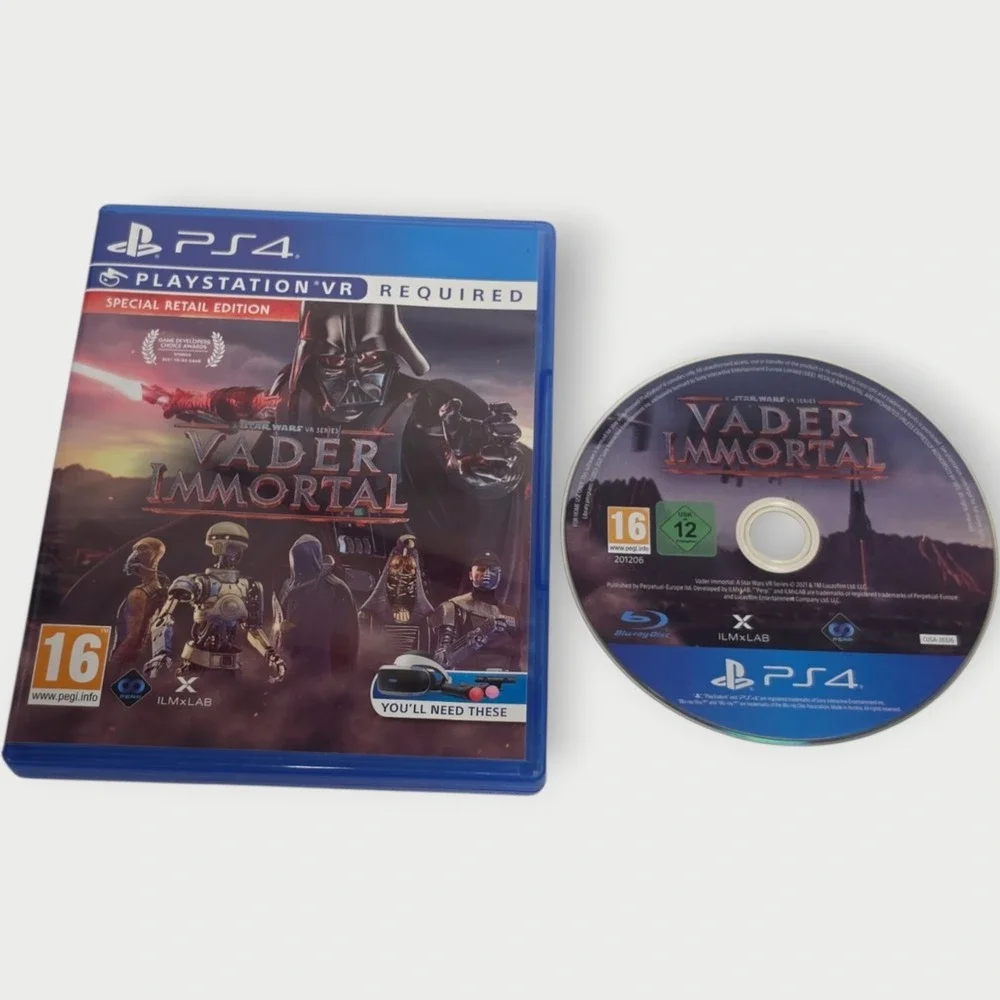 PS4 VR 2021 - Vader Immortal: A Star Wars VR Series PAL Region 2 CASE GAME ONLY